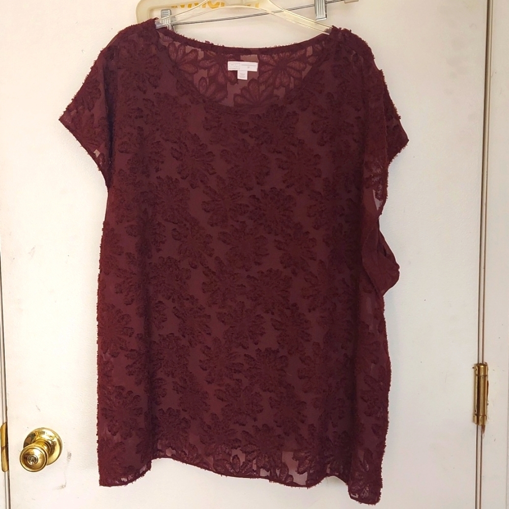 Round neck blouse